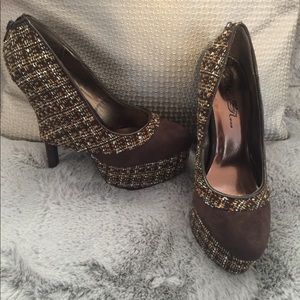 Brown Suede Heels